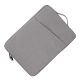 Osaladi 15.6 inç Polyester Su Geçirmez El-Omuz Laptop Çantası Gri