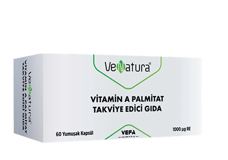 Venatura Vitamin A Palmitat Aromasız Yetişkin Vitamin 60 Kapsül