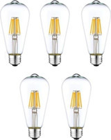 Ars Led St64 6 W Tasarruflu Beyaz E27 Armut Led Ampül
