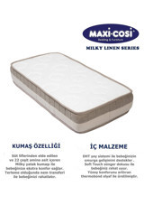 Maxi Cosi Milky Dikdörtgen Sünger Ortopedik 70x110 cm Beşik Yatağı
