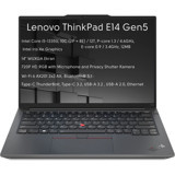 Lenovo ThinkPad E14 Gen5 21JL0020TX W7 Dahili Iris Xe Graphics Eligible Intel Core i5 1335U 8 GB Ram 1 TB SSD 14 inç WUXGA Windows 11 Pro Laptop
