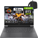 Hp Victus 16 S0001NT W7Z4L9EA53 Harici GeForce RTX 4070 AMD Ryzen 7 7840HS 64 GB Ram 512 GB SSD 16 inç QHD Windows 11 Pro Gaming Laptop + Weblegelsin Çanta