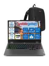 Lenovo LOQ 15IAX9 883GS001TTRF08 Harici GeForce RTX 3050 Intel Core i5 12450HX 64 GB Ram 1 TB SSD 15.6 inç Full HD Freedos Gaming Laptop