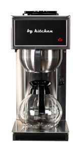 By Kitchen Tek Potlu Metal Filtreli Karaf 1.2 lt Hazneli 5 Fincan 220 W Siyah Filtre Kahve Makinesi
