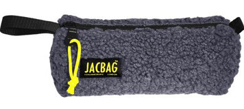 Jacbag Teddy Prıme Gri Peluş Bez Tek Gözlü Düz Silindir Cüzdan Kalem Kutusu