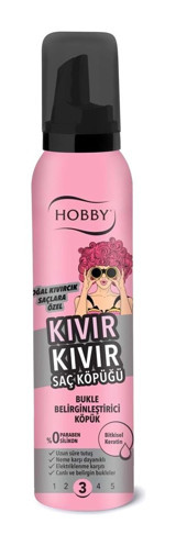 Hobby Kıvır Kıvır Kıvırcık Saçlar İçin Şekillendirici Hacim Veren Saç Köpüğü 150 ml