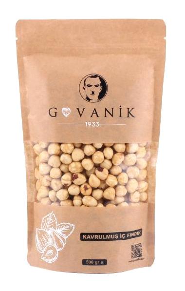 Govanik Çifte Kavrulmuş Tuzsuz Tane Fındık İçi 500 gr