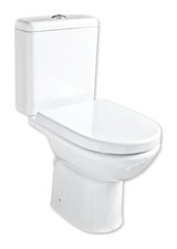 Güral Vit Compact 51 cm Seramik Kanallı Arkadan Çıkışlı Ayaklı Klozet Beyaz