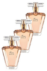 Avon Rare Gold EDP Çiçeksi-Meyveli-Sandal Ağacı Kadın Parfüm 3x50 ml