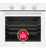 Simfer 8206 76 lt A Enerji Sınıfı Analog Ocaksız Tam Boy Ankastre Fırın Beyaz