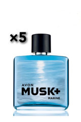 Avon Musk Marine EDT Fresh-Oryantal-Sandal Ağacı Erkek Parfüm 5x75 ml