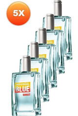 Avon Individual Blue Sunset EDT Amber-Fresh-Odunsu Erkek Parfüm 5x100 ml