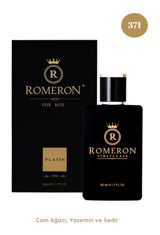 Romeron 371 Platin EDP Çiçeksi-Fresh-Odunsu Erkek Parfüm 50 ml