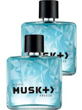 Avon Musk Freeze EDT Baharatlı-Fresh-Meyveli Erkek Parfüm 2x75 ml