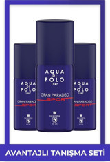 Aqua Di Polo 1987 Gran EDP Amber-Odunsu-Oryantal Erkek Parfüm 3x100 ml