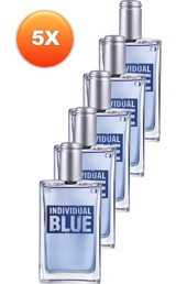 Avon Individual Blue EDT Amber-Odunsu-Turunçgil Erkek Parfüm 5x100 ml