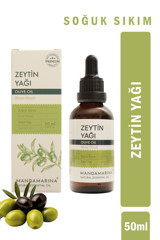 Mandamarina Organik Yüksek Polifenollü Soğuk Sıkım Erken Hasat Taş Baskı Cam Sızma Zeytinyağı 50 ml