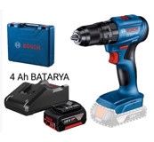 Bosch GSB 185-Lİ 18 V 4 Ah Kömürsüz Darbeli Çift Akülü Vidalama Makinesi
