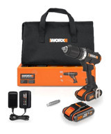 Worx WX370.1 20 V 2 Ah Darbeli Çift Akülü Vidalama Makinesi