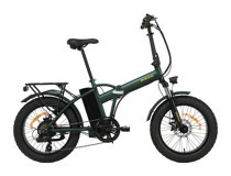 Bisan E-Folding F2 250 W 100 Km 20 Jant 7 Vites Katlanır Elektrikli Bisiklet Yeşil