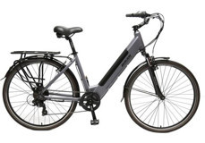 Bisan Moon 700C 250 W 90 Km 28 Jant 9 Vites Elektrikli Bisiklet Gri-Siyah