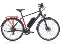 Carraro Elife 250 W 60 Km 28 Jant 7 Vites Elektrikli Şehir / Tur Bisikleti Siyah-Kırmızı-Gri