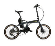 Bisan E-Folding Strike 250 W 100 Km 20 Jant 9 Vites Elektrikli Bisiklet Gri