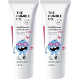 The Humble Co. Çilek Florürlü Diş Macunu 2x75 ml