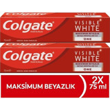 Colgate Visible White Nane Ferahlığı Florürlü Diş Macunu 2x75 ml