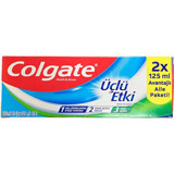 Colgate Üçlü Etki Naneli Florürlü Diş Macunu 2x125 ml