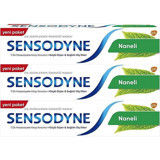 Sensodyne Naneli Naneli Florürlü Diş Macunu 3x75 ml