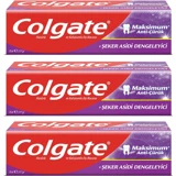 Colgate Maksimum Anti Çürük Florürlü Diş Macunu 3x75 ml