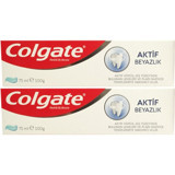 Colgate Aktif Beyazlık Naneli Florürlü Diş Macunu 2x75 ml