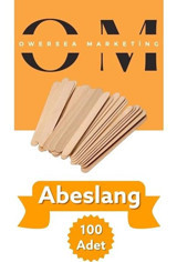 Owersea Ahşap 100 Adet Ağda Spatulası