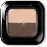 Kiko New Bright Duo 02 Warm Beige - Dark Brown Krem Işıltılı Palet Göz Farı