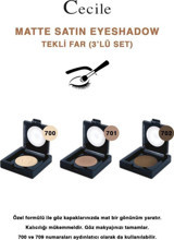 Cecile 700-701-702 Toz Mat Tekli Göz Farı