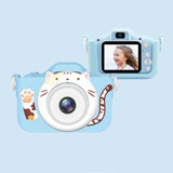 Tuomeng Sevimli Kedi Mini Full HD Kompakt Dijital Fotoğraf Makinesi Mavi