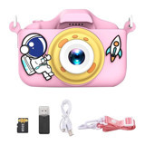 Andoer Astronot Mini Full HD Kompakt Dijital Fotoğraf Makinesi Pembe