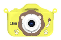 Mengtuo Sevimli Aslan Mini Full HD Kompakt Dijital Fotoğraf Makinesi Sarı