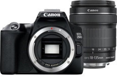 Canon Eos 250D 18-135 mm Full HD DSLR Dijital Fotoğraf Makinesi Siyah