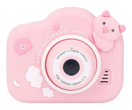 Amonıda Domuz Mini Full HD Kompakt Dijital Fotoğraf Makinesi Pembe