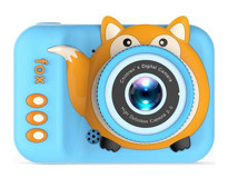 Tuomeng Sevimli Tilki Şipşak Mini Full HD Kompakt Dijital Fotoğraf Makinesi Mavi