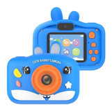 Tuomeng Sevimli Yunus Balığı Mini Full HD Kompakt Dijital Fotoğraf Makinesi Mavi