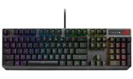 Asus Rog Strix Scope Ip57 Türkçe Q RGB 104 Tuşlu Red Kablolu Siyah Mekanik Gaming Klavye