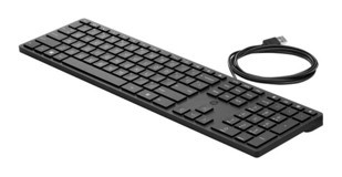 Hp Desktop 320K Türkçe Q Black Kablolu Siyah Normal Klavye