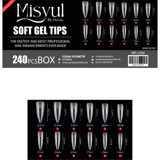 Misyul Soft Jel Tips Protez Tırnak Tips Uzatma Yeni Nesil 240 Adet