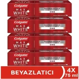 Colgate Max White One Beyazlatıcı Naneli Florürlü Diş Macunu 4x75 ml