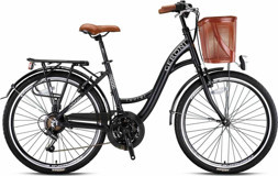 Kron Tourer 24 Jant 21 Vites Şehir / Tur Bisikleti Gri-Kahverengi-Siyah