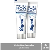 Signal White Now Sensitive Naneli Florürlü Diş Macunu 2x75 ml