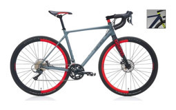 Carraro Gravel G0 26 Jant 16 Vites Yol / Yarış Bisikleti Gri-Kırmızı-Siyah